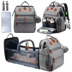 Multifunctional Large Capacity Diaper Backpack