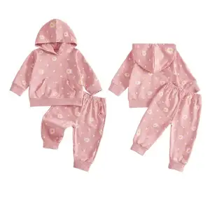 Daisy Print Toddler Girl Hoodie & Pants