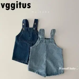 Denim Overall Shorts