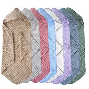 Hooded Newborn Bath Towel or Swaddle Blanket