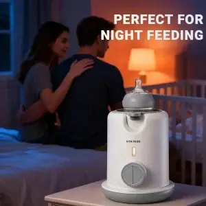 Electric Baby Bottle Warmer for Night Feeding